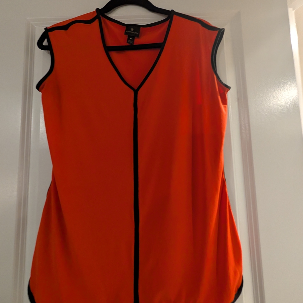 Orange Sleeveless Top